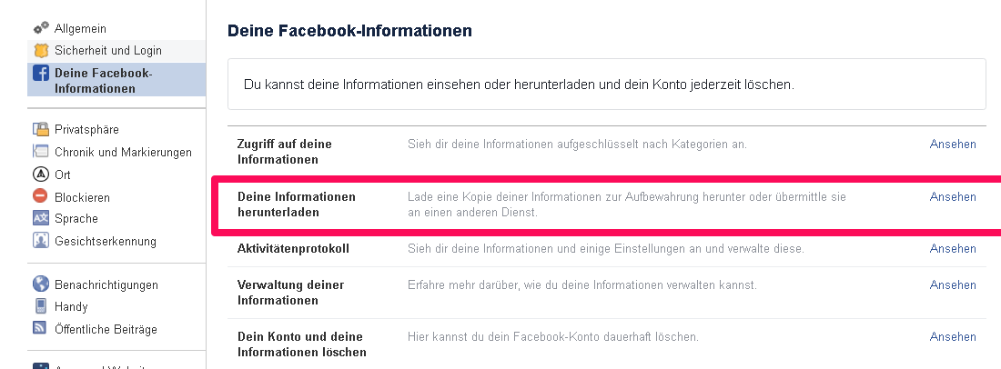 versteckte Facebook Funktionen