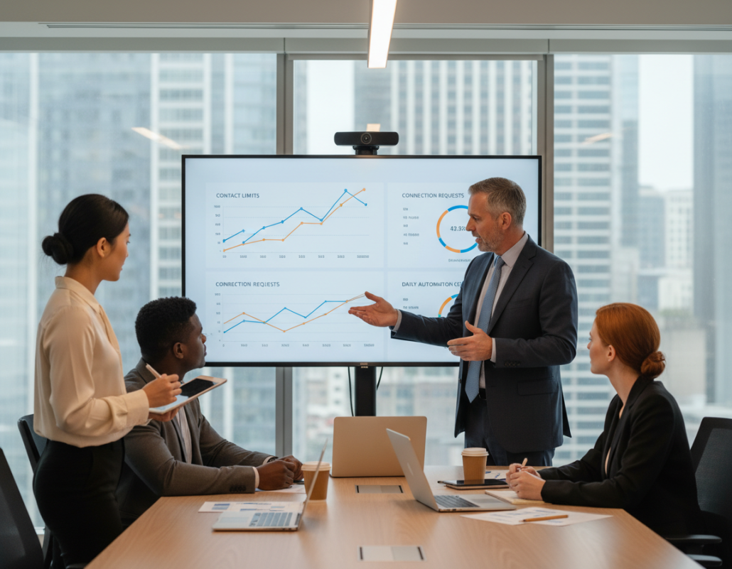 LinkedIn-Automatisierung sicher nutzen mit intelligenten Kontaktlimits LinkedIn-Automatisierung sicher nutzen mit intelligenten Kontaktlimits