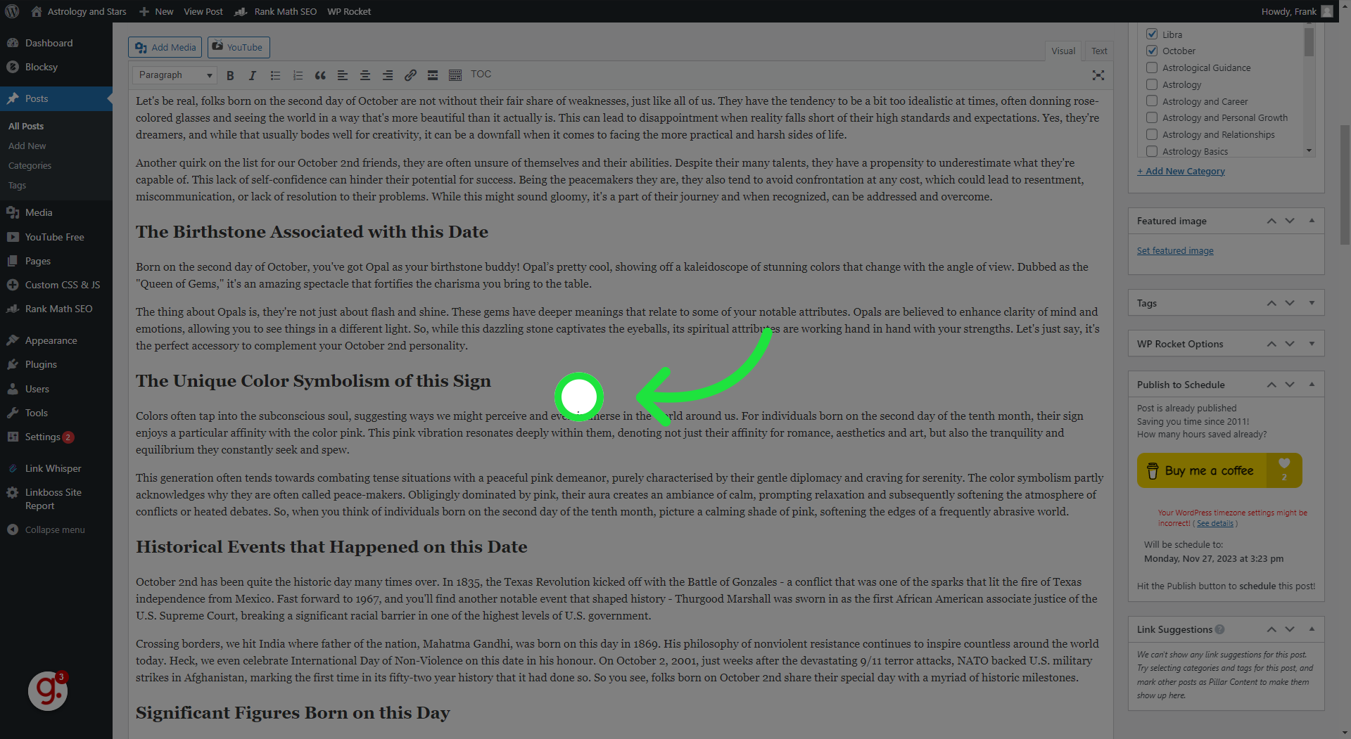Wordpress Beitrag bearbeiten 36 Suche nach dem Begriff 'famous'